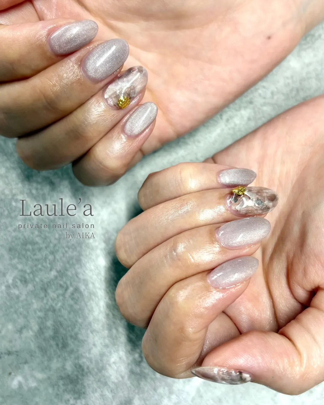 マグワンカラー+ニュアンス天然石✨